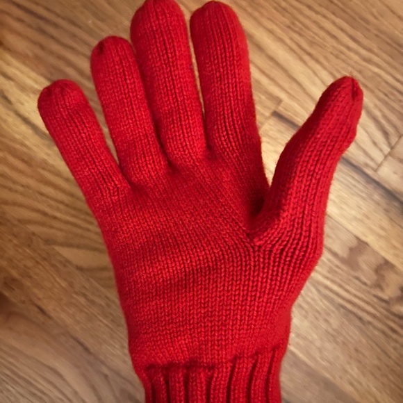 Vintage NWOT,Ballantyne red cashmere unisex gloves, Men's size Large, Scotland - Picture 9 of 10